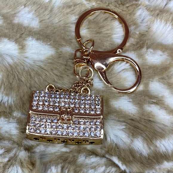 Dani Rhinestone Purse Charm/Keychain - Picture 3 of 5